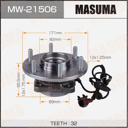 Wheel hub assembly Masuma, MW-21506
