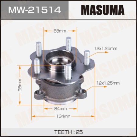 Wheel hub assembly Masuma, MW-21514