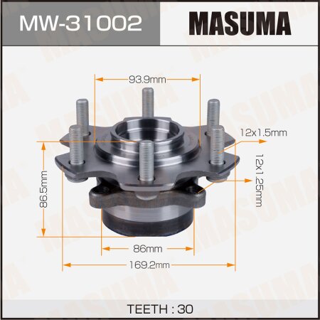 Wheel hub assembly Masuma, MW-31002