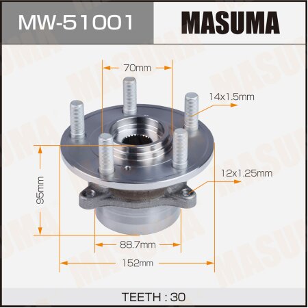 Wheel hub assembly Masuma, MW-51001