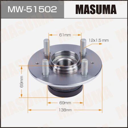 Wheel hub assembly Masuma, MW-51502
