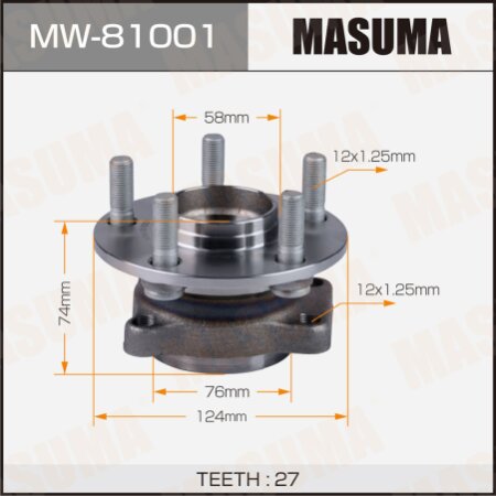 Wheel hub assembly Masuma, MW-81001