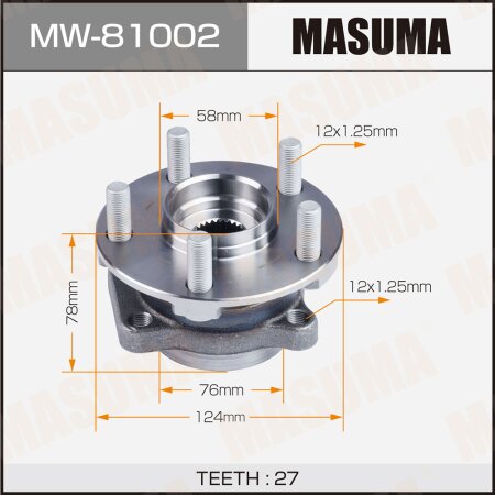 Wheel hub assembly Masuma, MW-81002