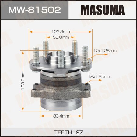 Wheel hub assembly Masuma, MW-81502