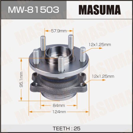 Wheel hub assembly Masuma, MW-81503