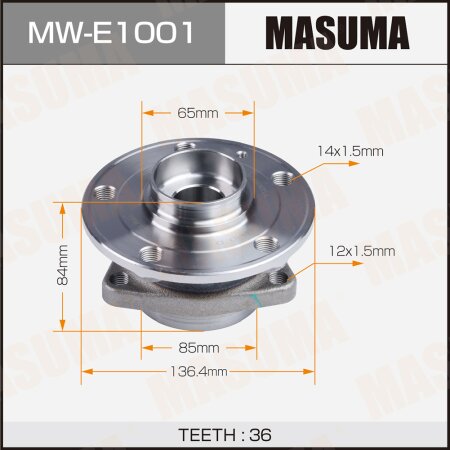 Wheel hub assembly Masuma, MW-E1001