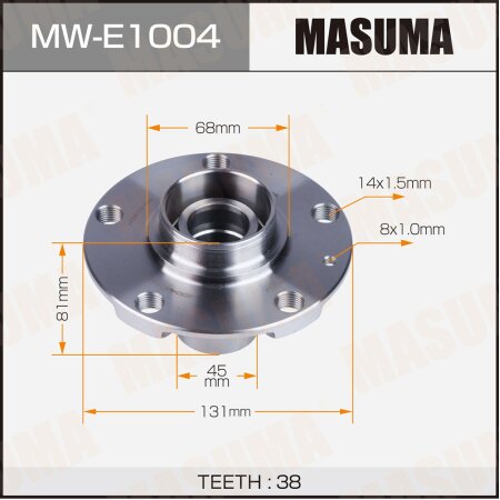 Wheel hub assembly Masuma, MW-E1004