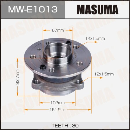 Wheel hub assembly Masuma, MW-E1013