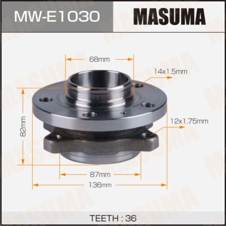 Wheel hub assembly Masuma, MW-E1030