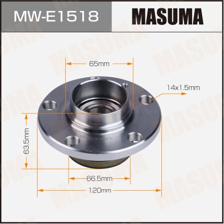 Wheel hub assembly Masuma, MW-E1518