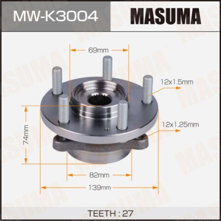 Wheel hub assembly Masuma, MW-K3004