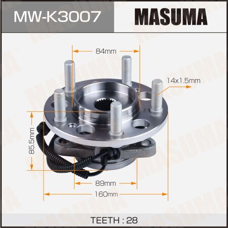 Wheel hub assembly Masuma, MW-K3007