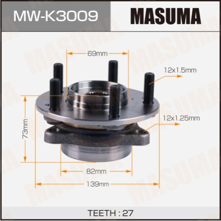 Wheel hub assembly Masuma, MW-K3009
