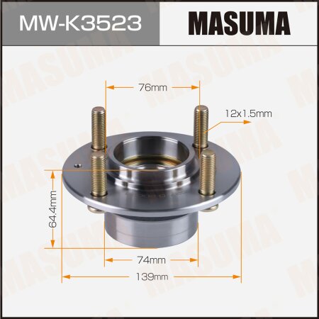 Wheel hub assembly Masuma, MW-K3523