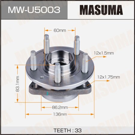 Wheel hub assembly Masuma, MW-U5003