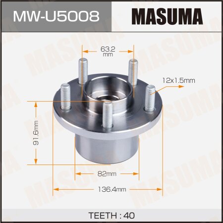 Wheel hub assembly Masuma, MW-U5008