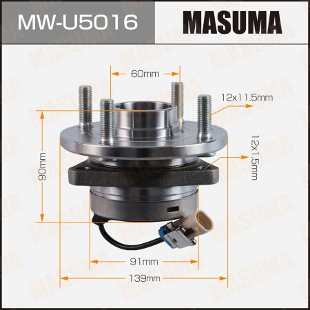 Wheel hub assembly Masuma, MW-U5016