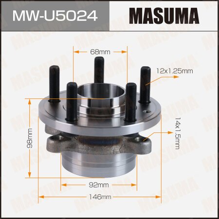 Wheel hub assembly Masuma, MW-U5024