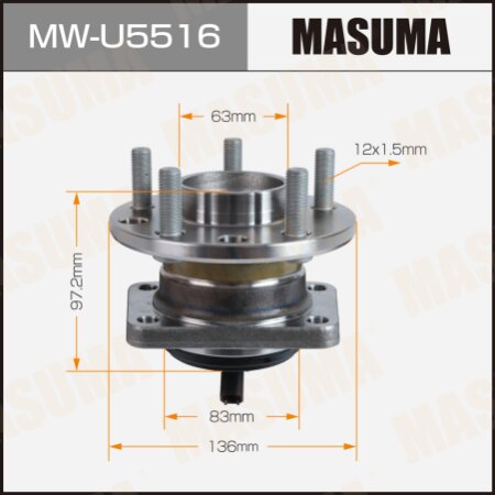 Wheel hub assembly Masuma, MW-U5516