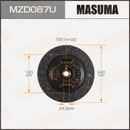 Clutch disc Masuma, MZD087U