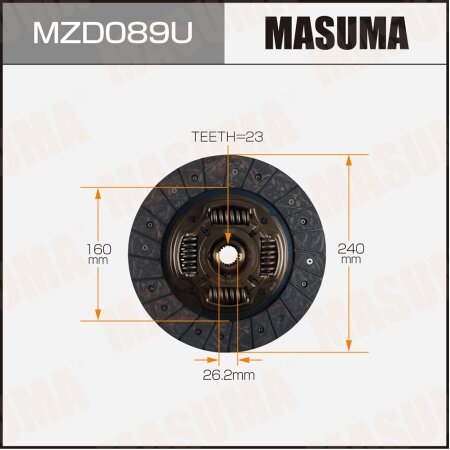 Clutch disc Masuma, MZD089U
