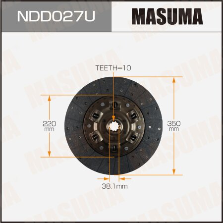 Clutch disc Masuma, NDD027U