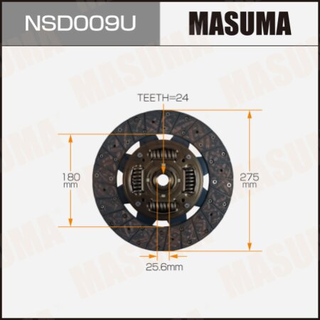 Clutch disc Masuma, NSD009U