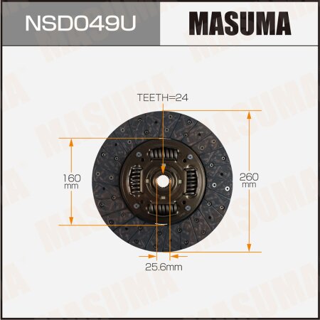 Clutch disc Masuma, NSD049U