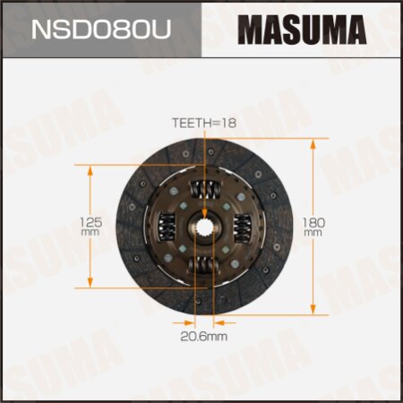 Clutch disc Masuma, NSD080U