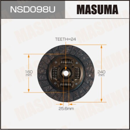 Clutch disc Masuma, NSD098U
