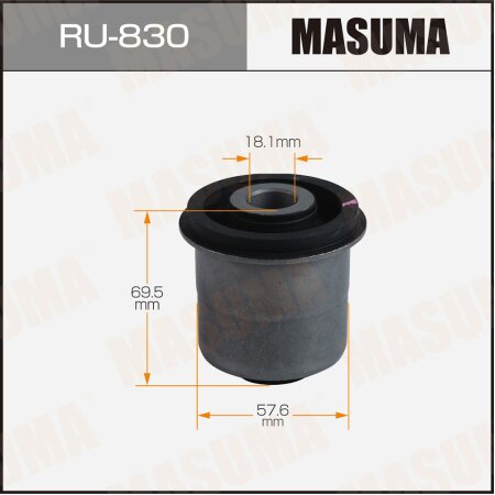 Silent block suspension bush Masuma, RU-830