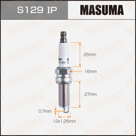 Spark plug Masuma iridium ILKR9Q7G (97312), S129IP