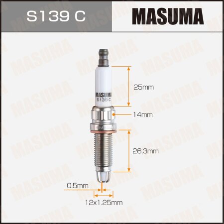 Spark plug nickel ZKBR7A-HTU (91785) Masuma, S139C