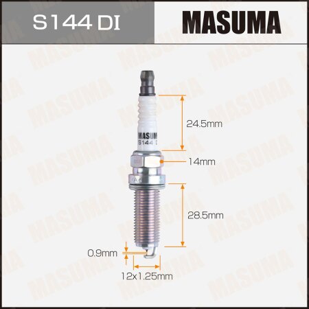 Spark plug Masuma iridium+iridium DILKAR7N9HG, S144DI