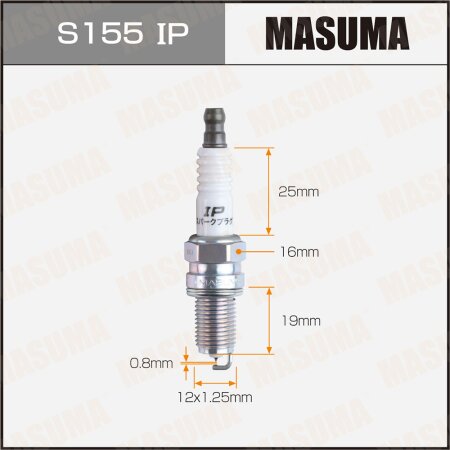 Spark plug Masuma iridium+platinum IKR9J8, S155IP