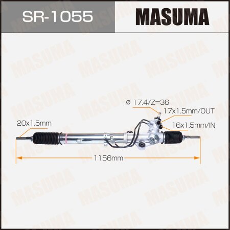 Gear assy, steering, SR-1055