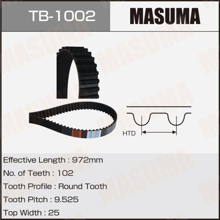 Timing belt Masuma, TB-1002