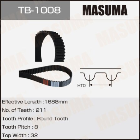 Timing belt Masuma, TB-1008
