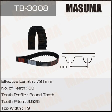 Timing belt Masuma, TB-3008