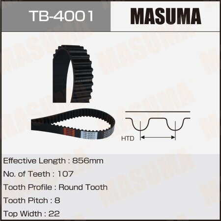 Timing belt Masuma, TB-4001