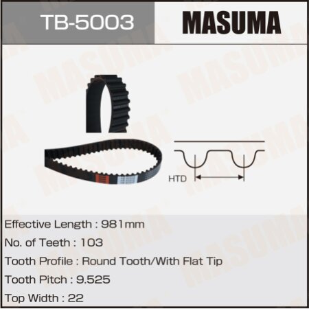 Timing belt Masuma, TB-5003