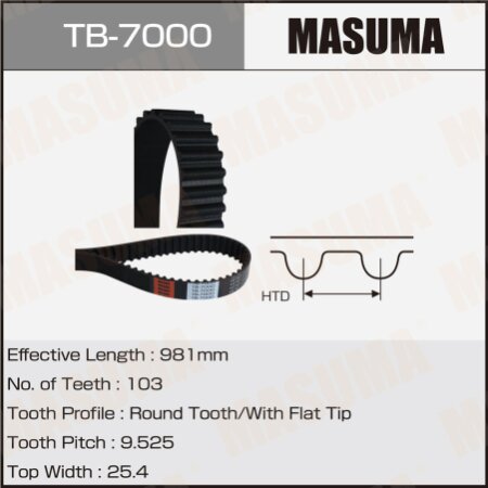 Timing belt Masuma, TB-7000