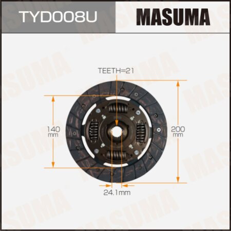 Clutch disc Masuma, TYD008U