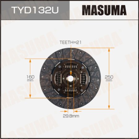 Clutch disc Masuma, TYD132U