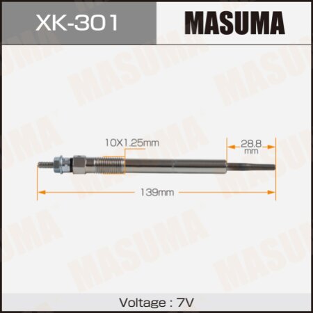 Glow plug Masuma, XK-301