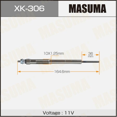 Glow plug Masuma, XK-306