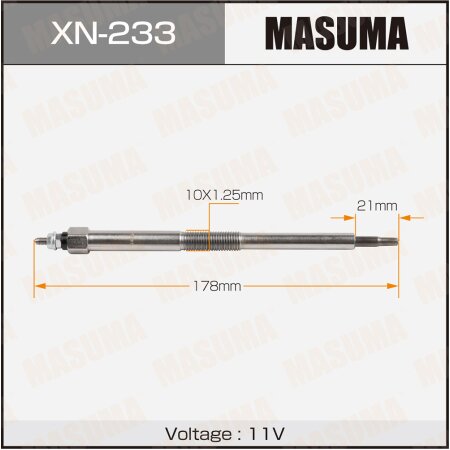 Glow plug Masuma, XN-233